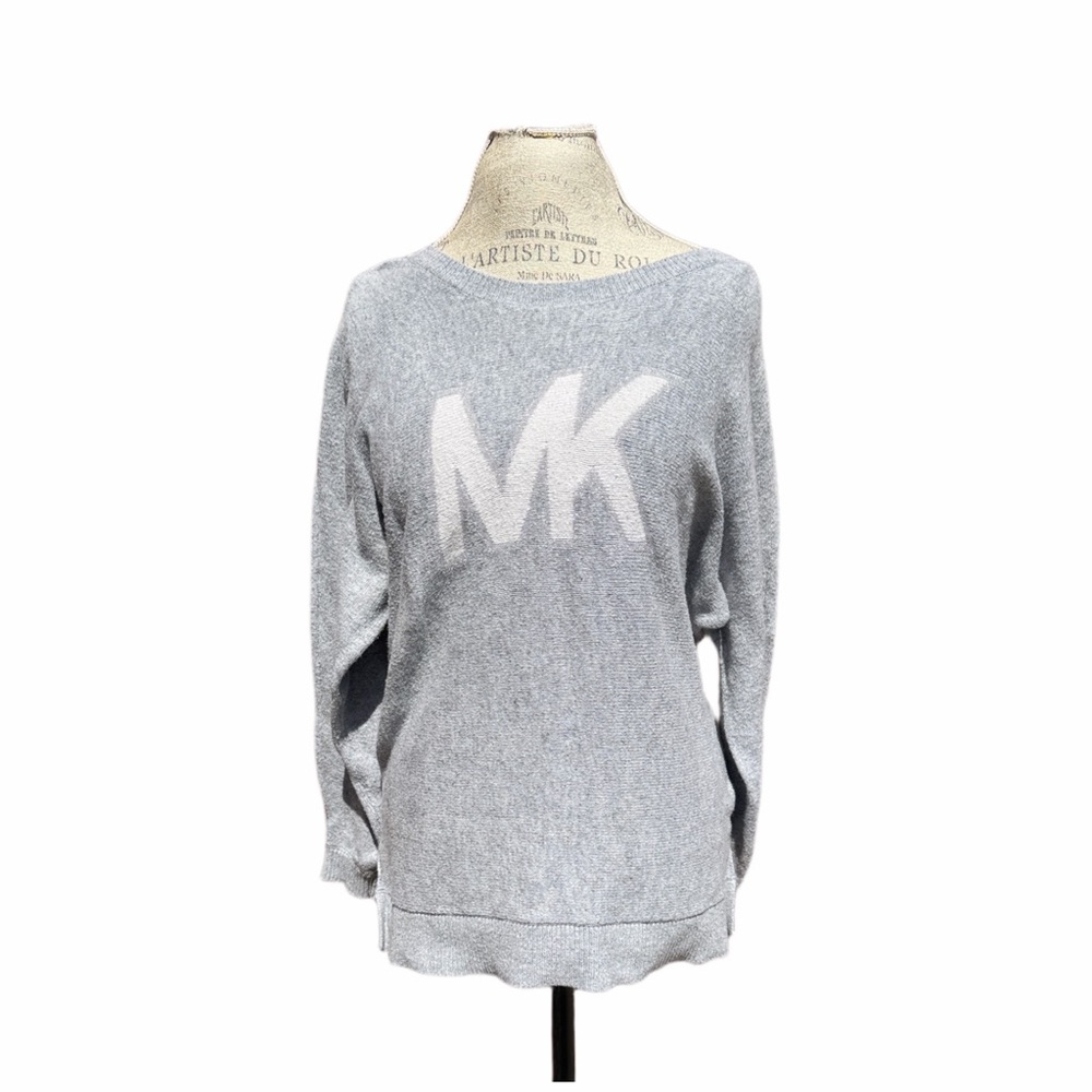Michael Kors Light Gray Crew Neck Sweater